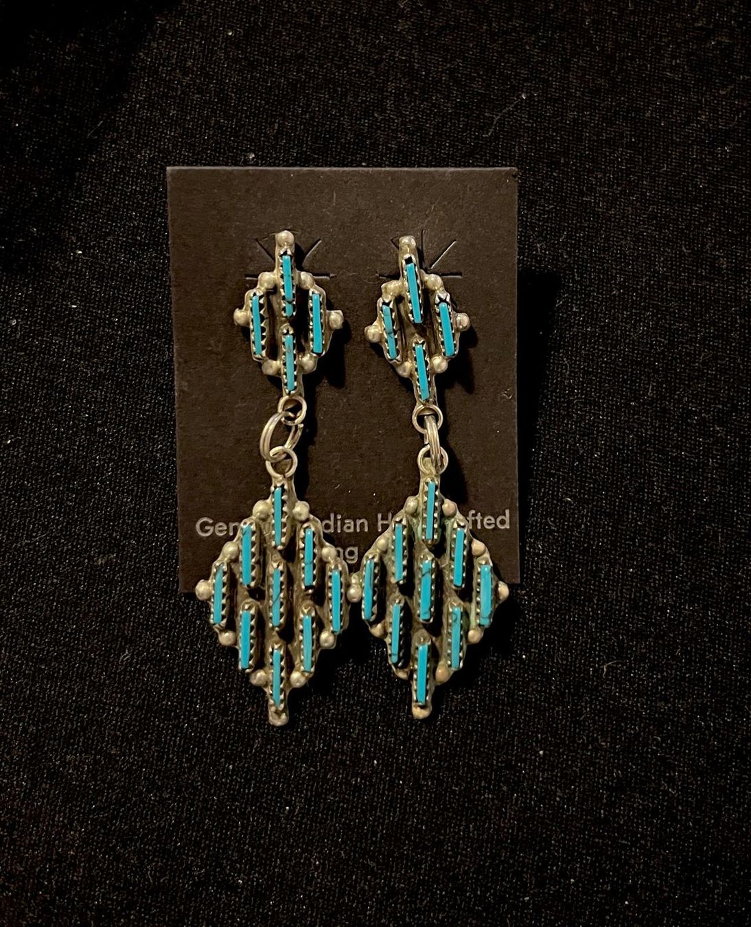 Orecchini pendenti & Orecchini a lobo: Indian Handcrafted sterling silver earings – Usato da Genève venduto da gvokiii