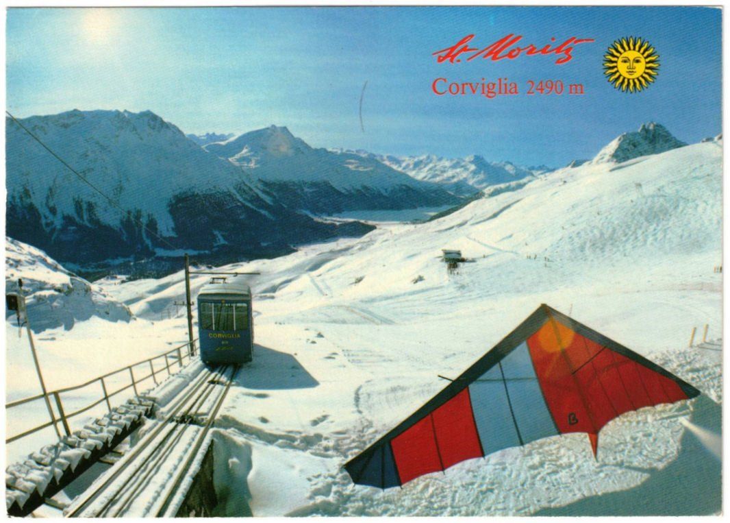 Cartoline postali: St. Moritz - Standseilbahn Corviglia – Usato da Binningen venduto da Mountainrider