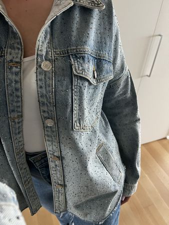 Liu Jo Denim Bluse Giubbino hellblau wie neu Gr. L 38 40