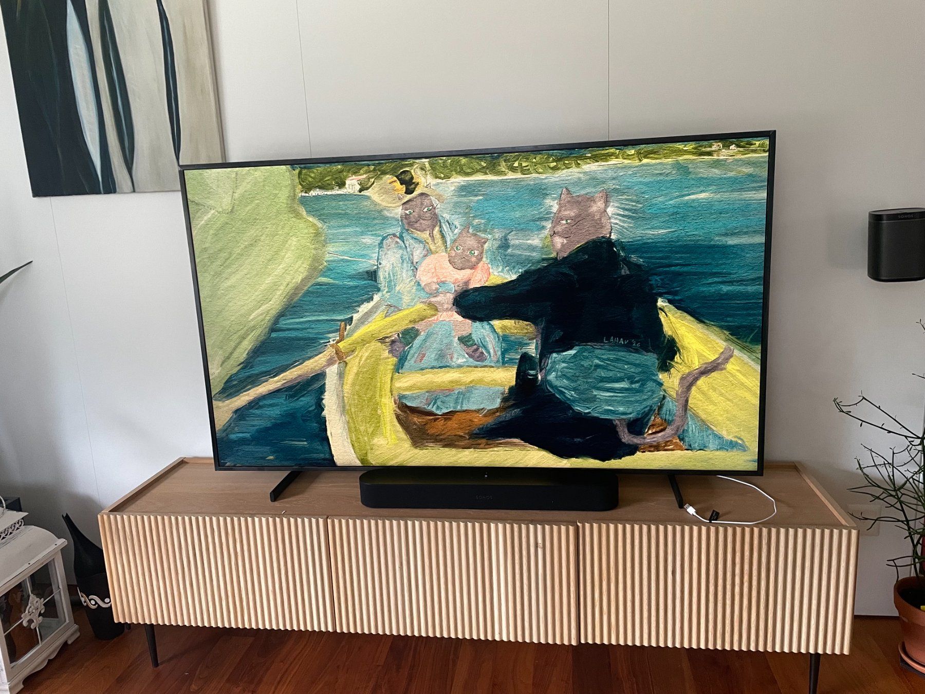Samsung Televisori: Fernseher Samsung Frame Pro QLED 65" – Usato da Grellingen venduto da ton_7bbt