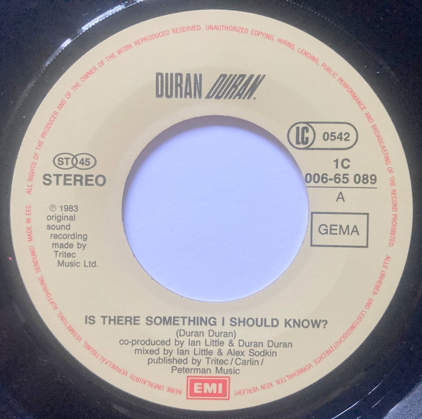 Vinyles: DURAN DURAN - IS THERE SOMETHING I SHOULD KNOW? – D'occasion à Bottens par hotter-than-hell 2