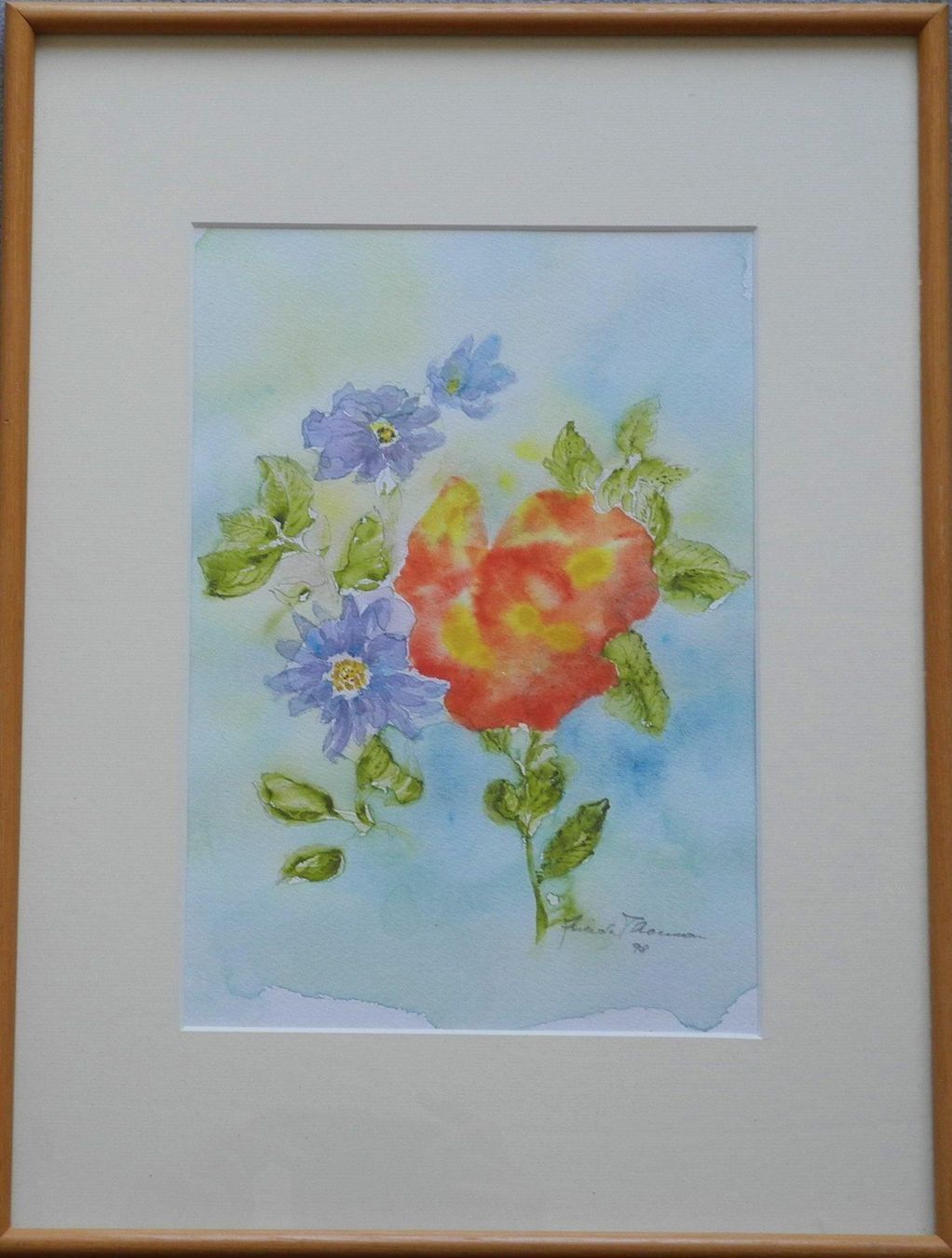 Tableaux: Mohnblume signiert unleserlich - Thomann ? – D'occasion à Wünnewil par FineArt-NicePrice 1