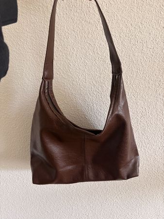 Sac à main en cuir marron 