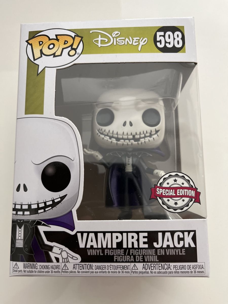 Funko Statuette: Figurine Funko Pop Vampire Jack Edition Spéciale 598 – Nuovo e nell'imballaggio originale da Yverdon-les-Bains venduto da vin_95zk