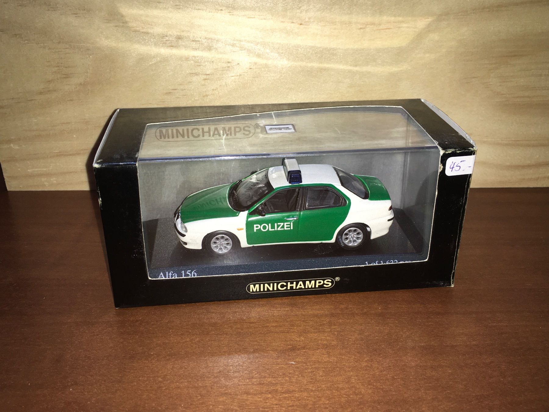 Alfa Romeo Modellini d'auto: Alfa Romeo 156 Polizei 1/43 - 1997 – Nuovo (secondo la descrizione) da Wohlen AG venduto da PrivatSammlung