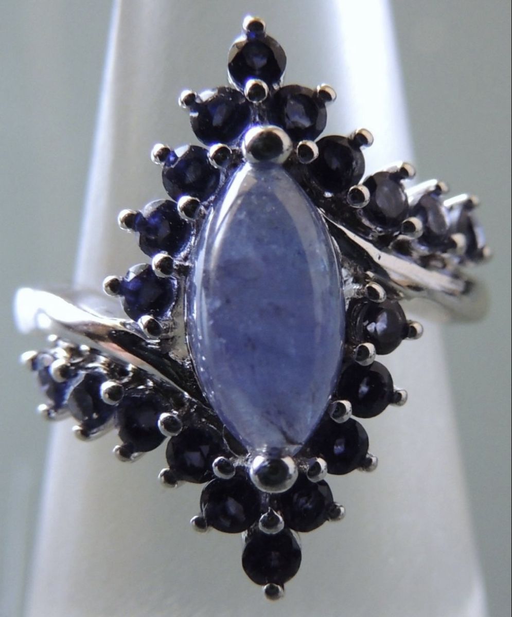 Anelli: Ring Silber 925, Cordierit (Iolith), grösse 51 – Usato da Aesch LU venduto da sense83