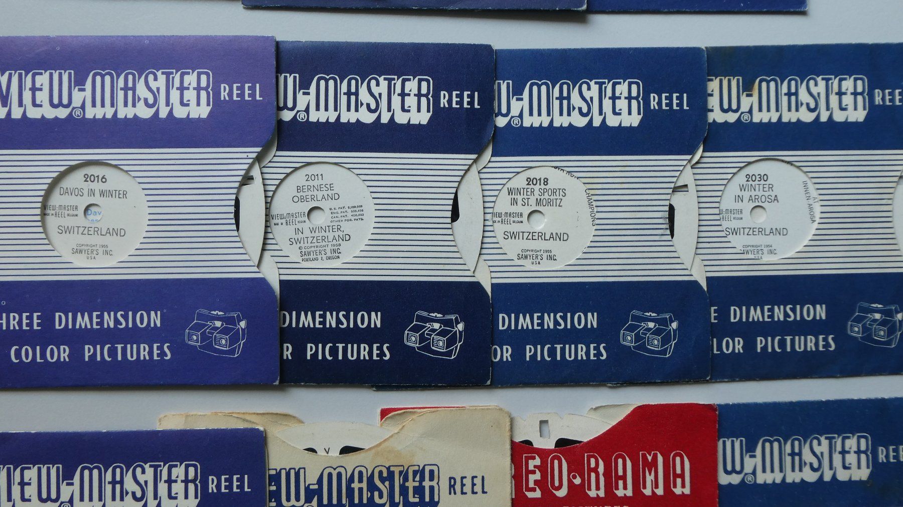 View-master Giocattoli: View-Master gaf rot Viewmaster 3D Scheiben Sawyer's View – Usato da Frauenfeld venduto da Astra13 7
