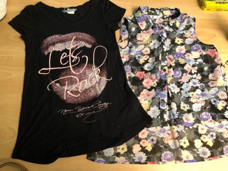 2 neue Cubus T-Shirt/Blusentop Gr.134+140
