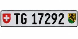 Autonummer, Kontrollschild, Kennzeichen TG 17292