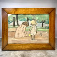 CLAUDE SIMON (1913-2005) dessin au pastel sec sur papier