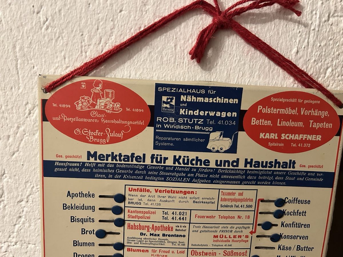 Poster & Bilder: Einkaufsliste aus der Zeit – Gebraucht aus Birmenstorf AG von bir_9tbh 1