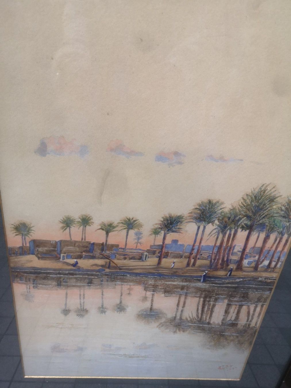 Dipinti: PAYSAGE ORIENTALISTE DATÉ 1899 – Usato da Genève venduto da Qanil77 2