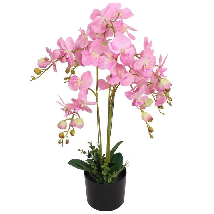 YS Künstliche Orchidee Mit Topf – Ca. 60 Cm Hoch, Kunstpflanze Zur Deko