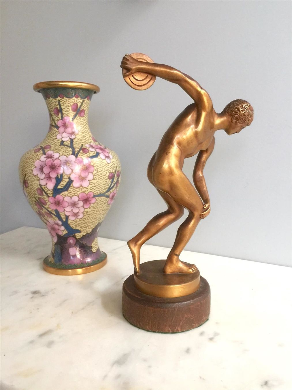 Sculture & Statue: F0030 Figur "Diskobolus" Diskuswerfer Bronze Art Deco ~1940 – Usato da Horgen venduto da Louis_xv 8