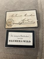 Antiker Trauerbrief Fam. Rennhaas 1880 mit Briefmarke