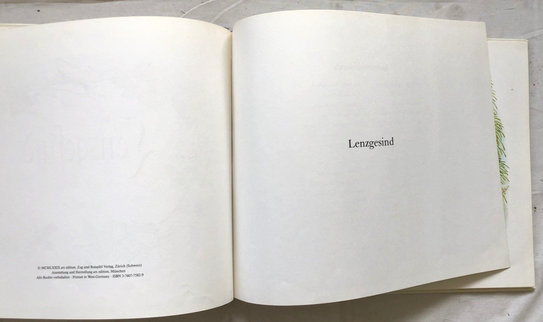 Bücher: Lenzgesind von Ernst Kreidolf - Ars Edition – Gebraucht aus Schaffhausen von durruti 2