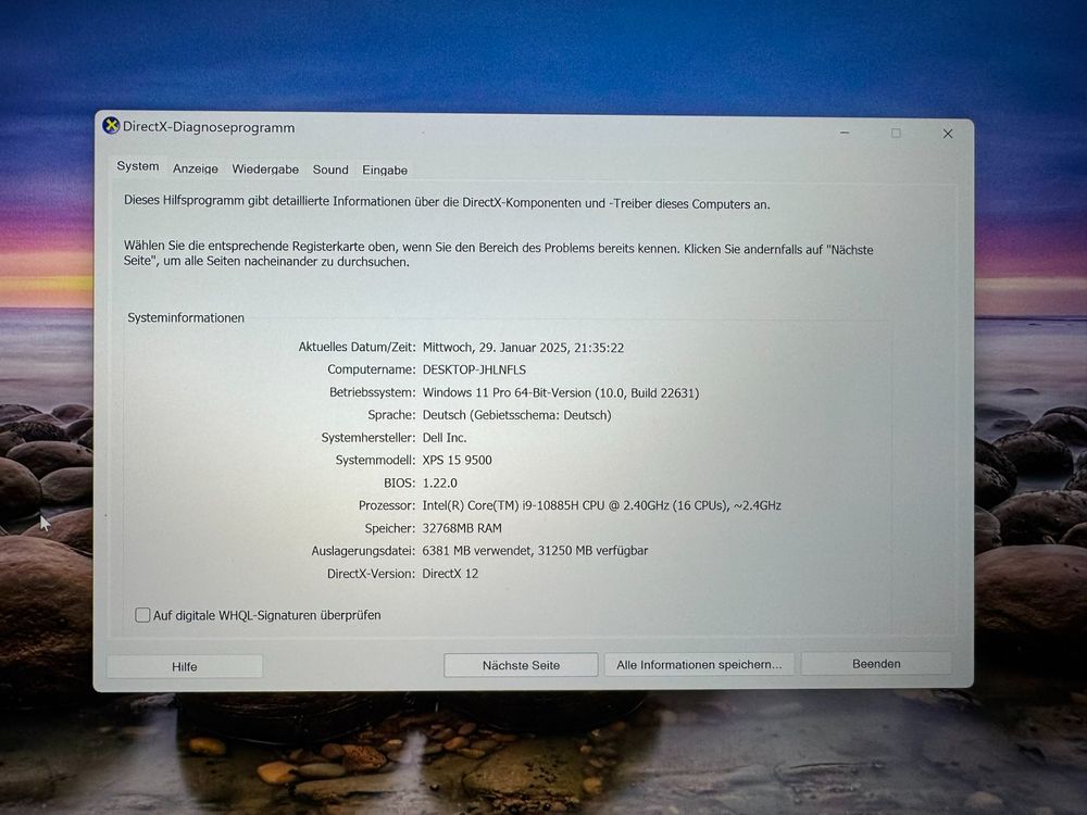 Dell XPS 15 9500 – 32GB RAM, i9, 1TB SSD, GTX 1650 Ti, Touch 5