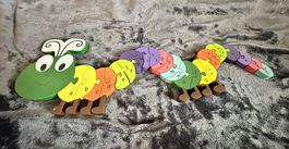 Holz-Alphabet-Raupe A-Z von Orange Tree Toys - komplett