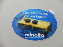 Kleber 40 Jahre alt Foto Kamera Minolta Pocket Weathermatic