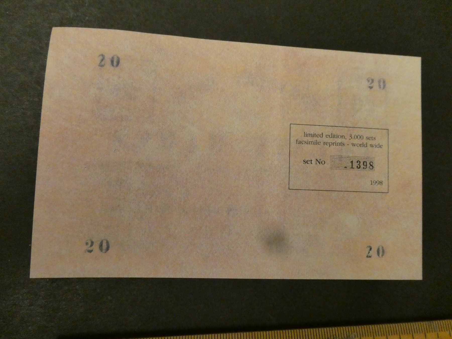 Banknoten: Deutsch-Neuguinea 1914, 20 Marks - Replika – Neu (gemäss Beschreibung) aus Hinterforst von rohusri 1