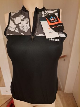 Sherpa Damen Veloshirt Grösse S, neu schwarz ohne Ärmel