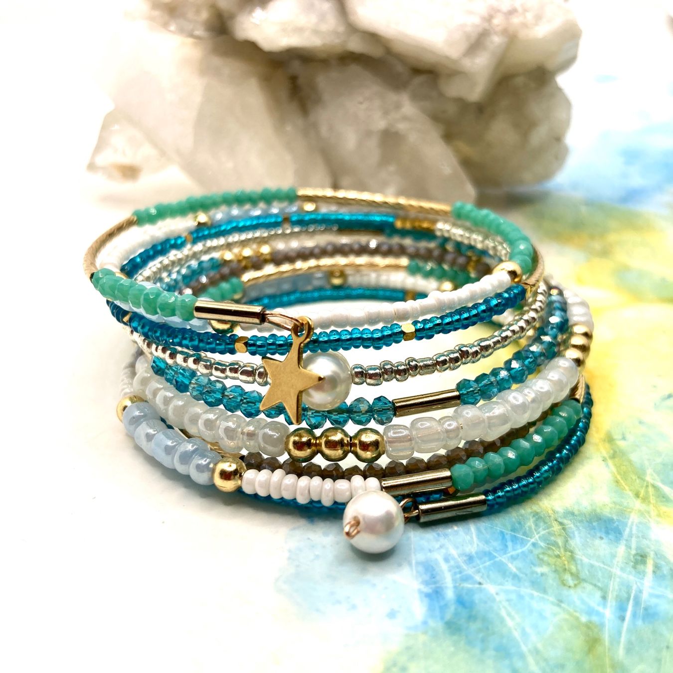 Bracciali & Braccialetti: Perlenarmband mit 9 Strängen – Nuovo (secondo la descrizione) da Solothurn venduto da Kiki_Di 3