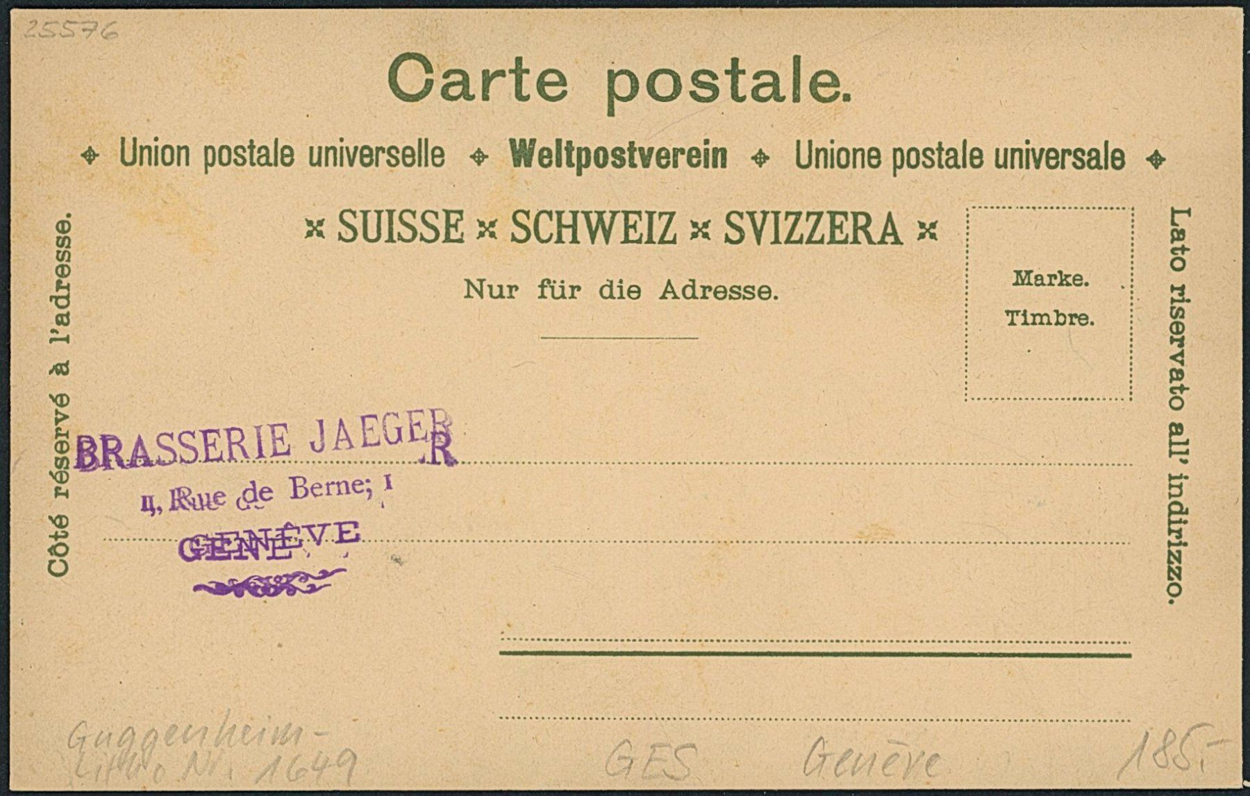 Ansichtskarten: GES Genève - Litho – Neu (gemäss Beschreibung) aus Schindellegi von leecollect 1