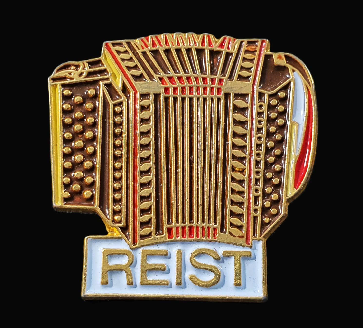 Placchette & Badge: Y523B - Pin Handorgel  REIST – Usato da Reinach BL venduto da Boston-Verkauf