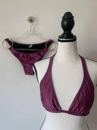 Melissa Odabash Triangel Bikini Gr. 38 violett gold