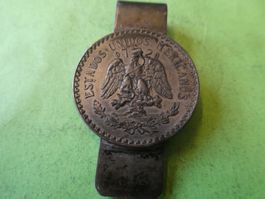Mexiko, uralte Silbermünze als Schmuckstück Silber .925
