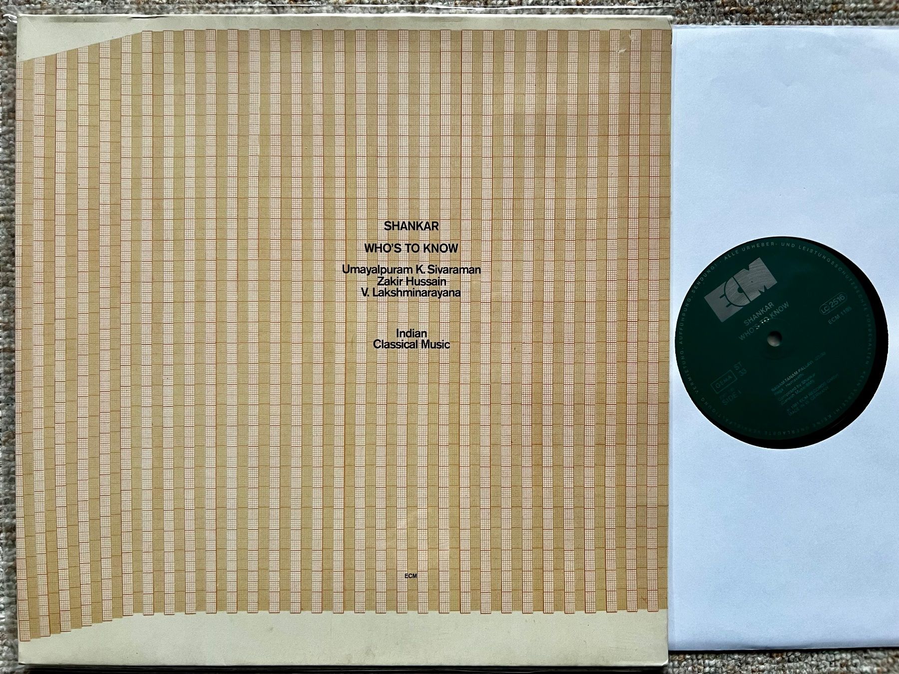 ECM LP Shankar Who's To Know Indian ClassicalGEWASCHEN TOP (Gebraucht ...