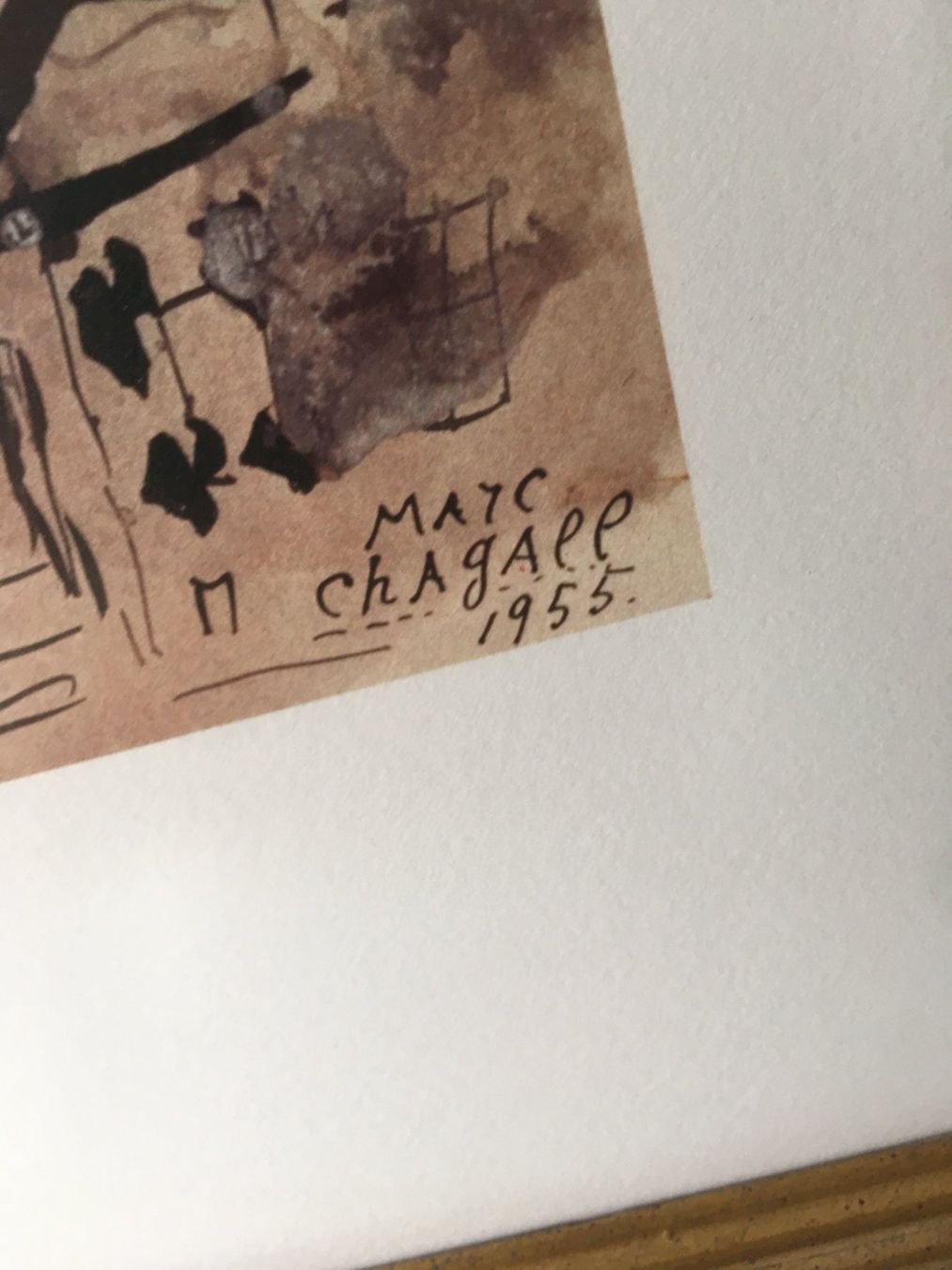 Foto & Immagini: MARC CHAGALL  mit Flöute1955  Top Poster  gerahmt – Usato da Zürich venduto da Nofelet31 3