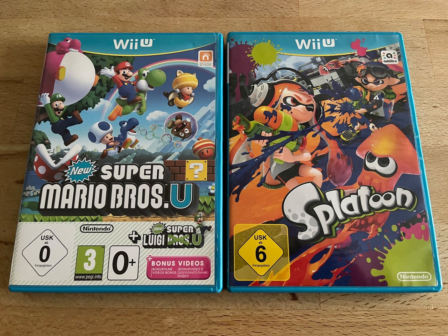 Nintendo Giochi: Wii U Spiele: New Super Mario Bros. U & Splatoon Bundle Set – Usato da Thalwil venduto da ranx