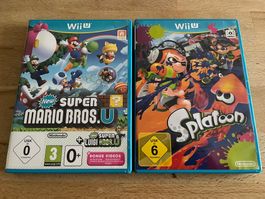 Wii U Spiele: New Super Mario Bros. U & Splatoon Bundle Set