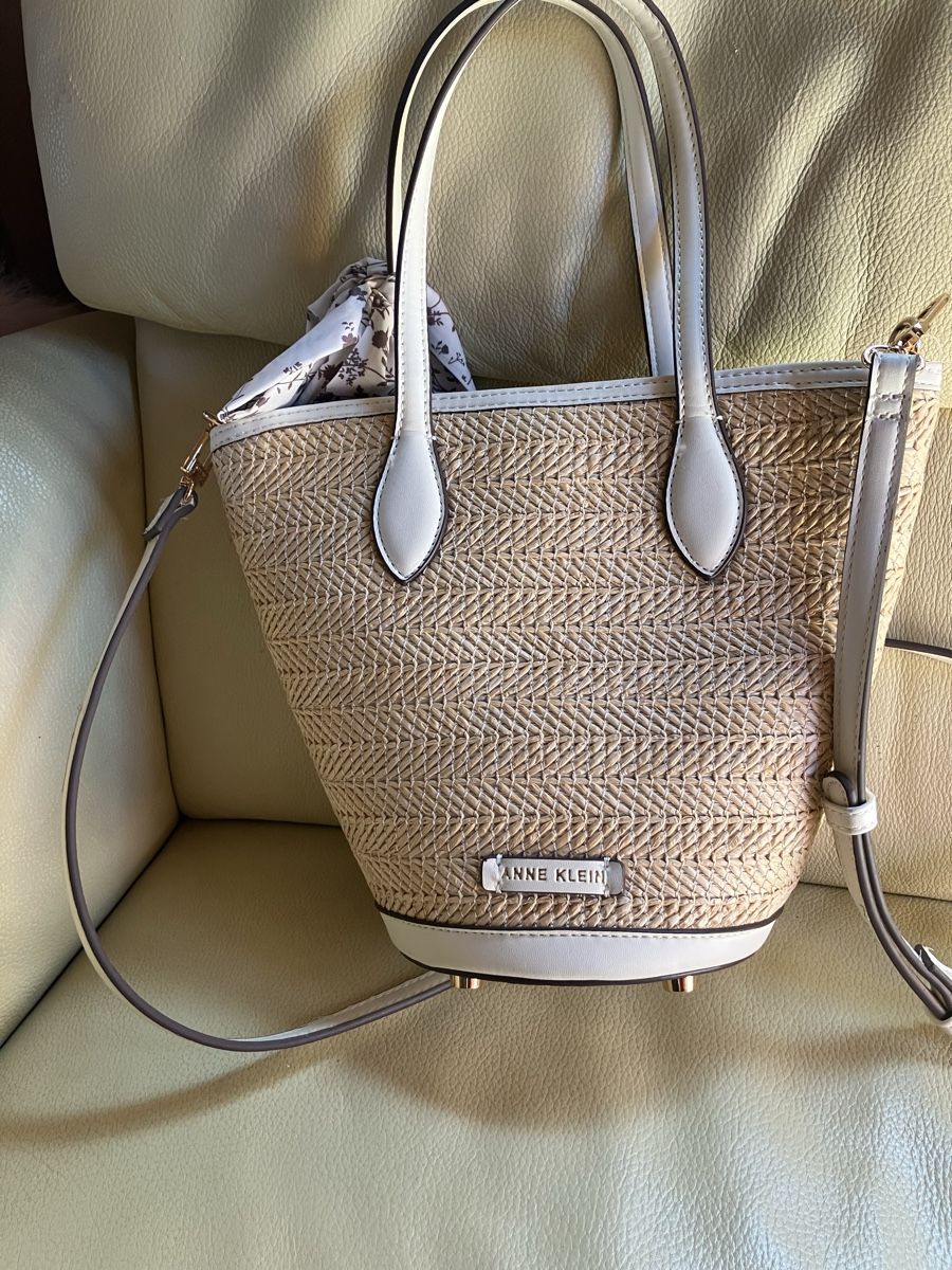 Borse da donna: Neue Strohhandtasche von Anne Klein – Nuovo (secondo la descrizione) da Bassersdorf venduto da groovygremlin 3