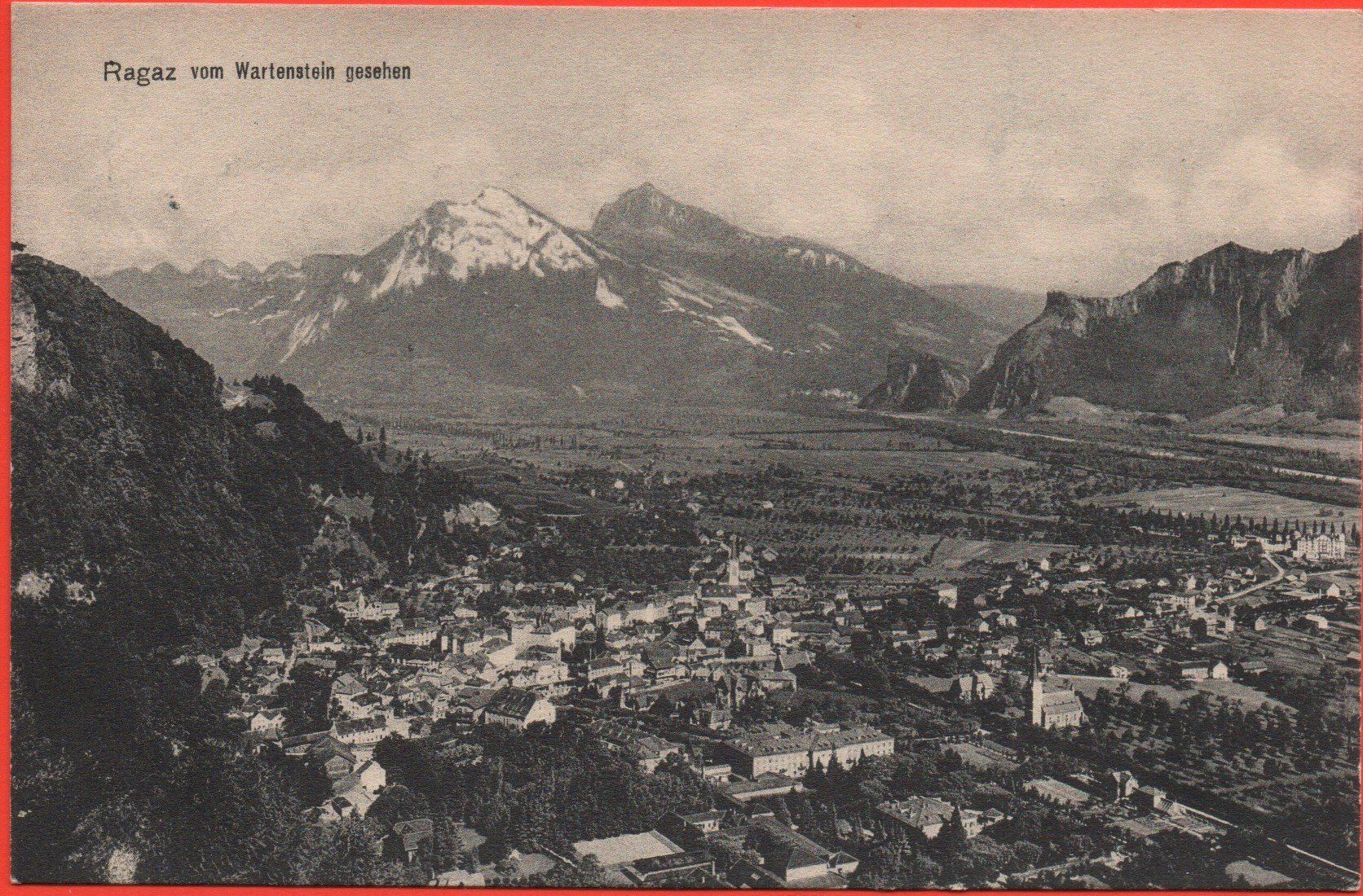 Cartoline postali: RAGAZ vom Wartenstein gesehen – Usato da Jona venduto da philajona