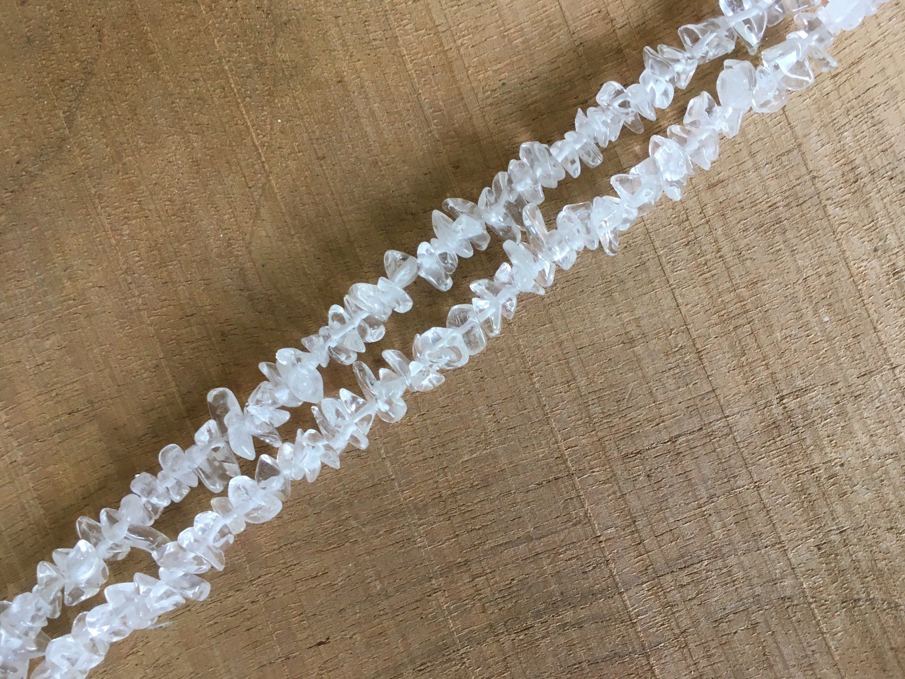 Catenine: BERGKRISTALL  SPLITTERHALSKETTE  90cm – Nuovo e nell'imballaggio originale da Aesch ZH venduto da LiquidAktion 1