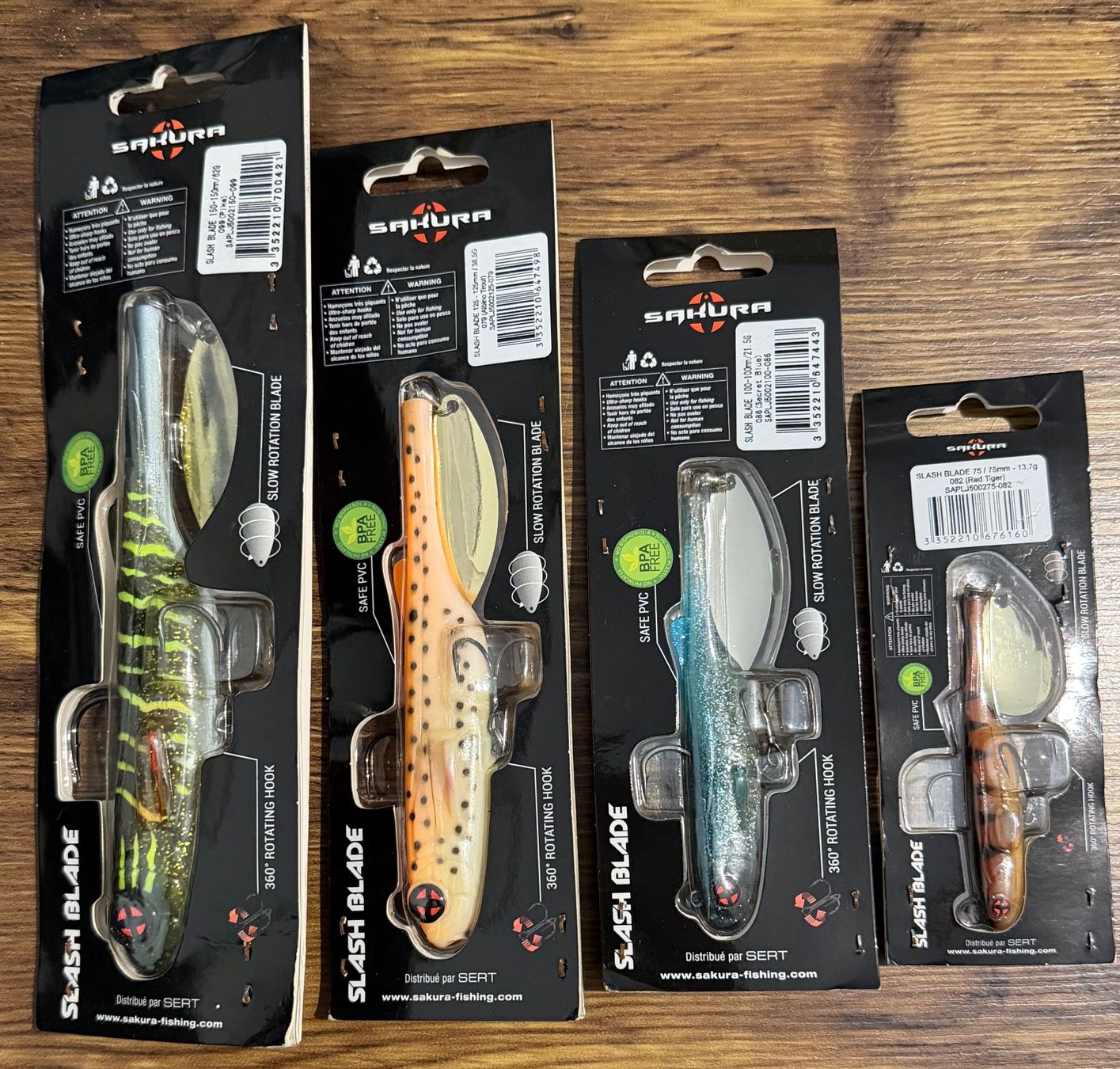 Esche: Sakura Slash Blade 4er Mixset - Set 11 – Nuovo e nell'imballaggio originale da Widnau venduto da Fishingtackle_Oggy 1