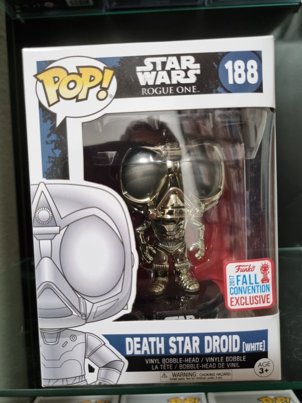 Funko Statuette: Funko Pop StarWars Rouge One #188 - Death Star Droid – Nuovo e nell'imballaggio originale da Oberdorf NW venduto da CollectingWorld