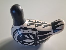 Oiseau art mexicain, Tonala, céramique, fait main, signé.