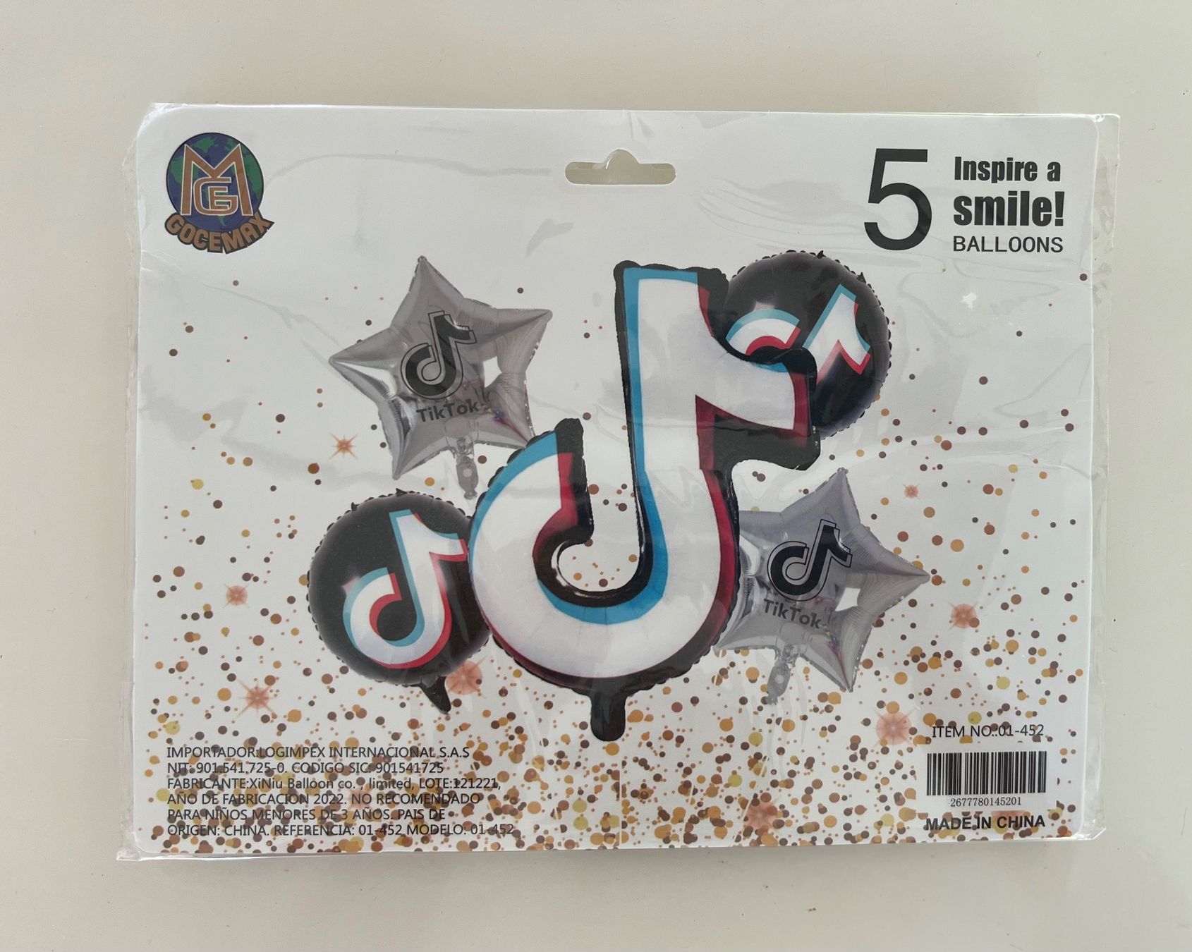 Kit bricolage: Set 5 Stk. Tik Tok Ballon – Nuovo e nell'imballaggio originale da horn venduto da amazona01
