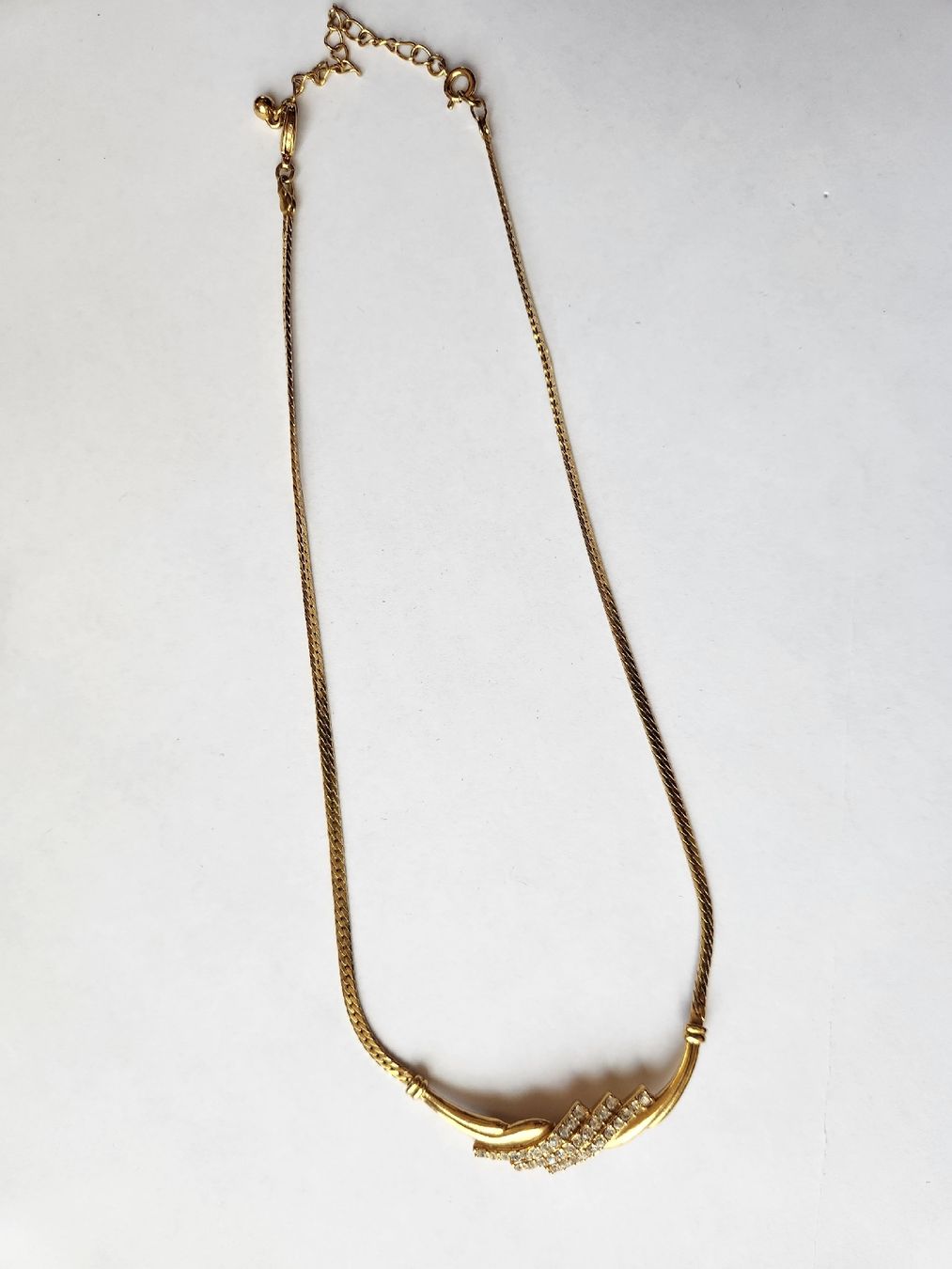 Catenine: Goldkette mit Strass, Vintage, Avon – Usato da St. Gallen venduto da GIULESGG 7