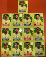 Panini Fussballkarten Brasilien Set 13 Spieler neu