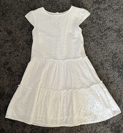 Hübsches weisses Kleid Grösse Gr. 128/134