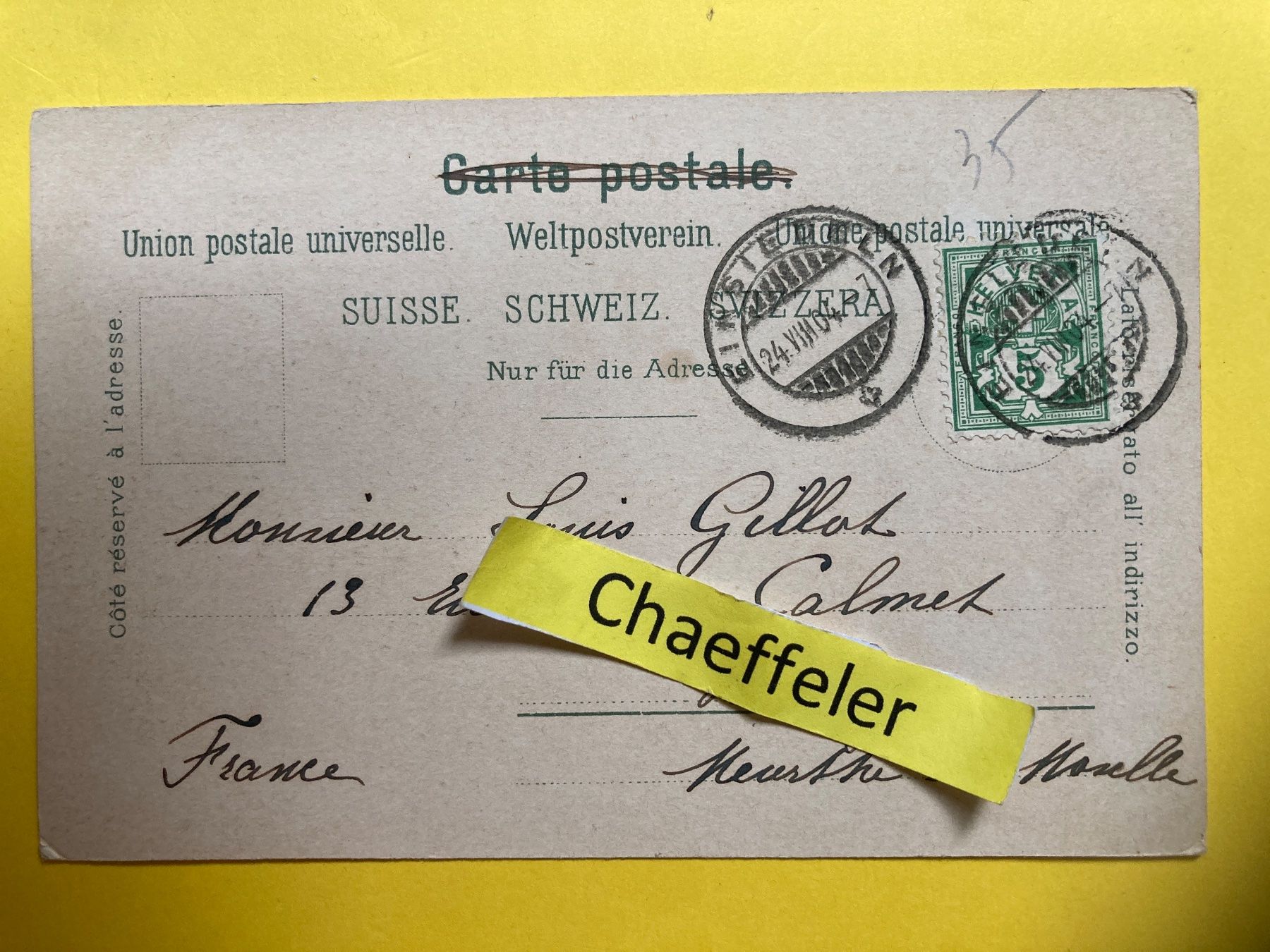 Cartes postales: 1904 Ansichtskarte Appenzellertrachten – D'occasion à Zürich par Chaeffeler 1