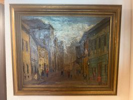 László Csupor Budapest Innenstadtansicht (1973?) signiert