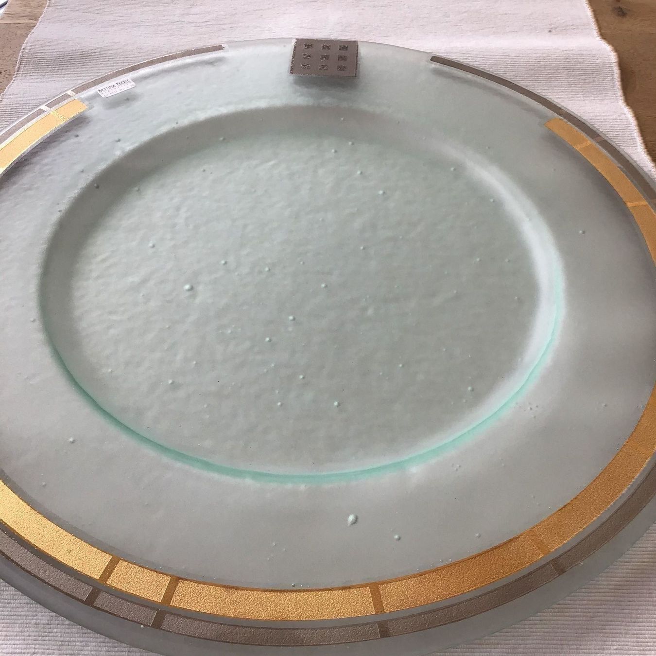 Piatti: Platzteller Glas mit Blattgold 10 Stk. – Usato da Frenkendorf venduto da silasho 3