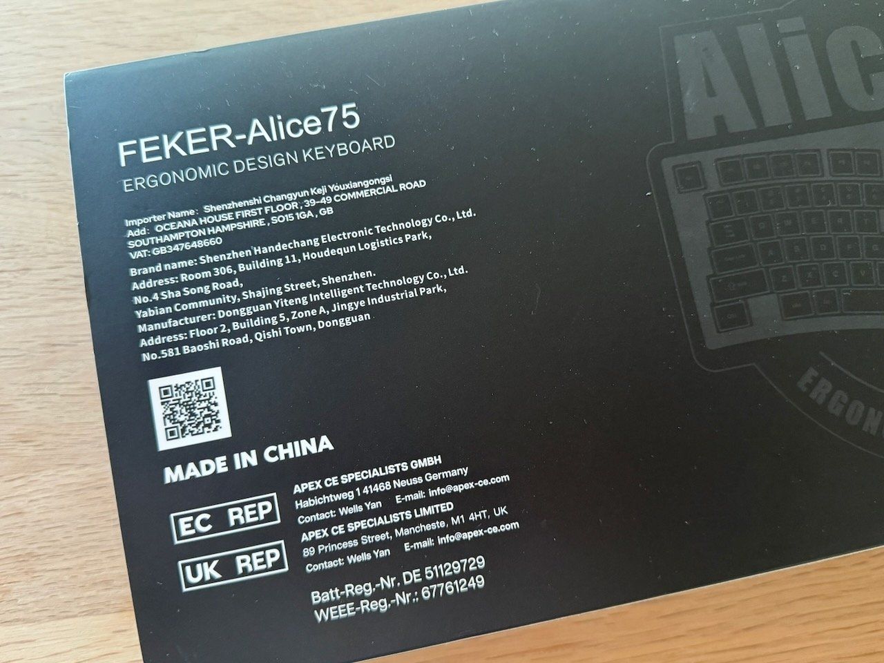 Tastiere: FEKER Alice 75 Mechanical Keyboard – Nuovo e nell'imballaggio originale da Gebenstorf venduto da doomedsardines 9