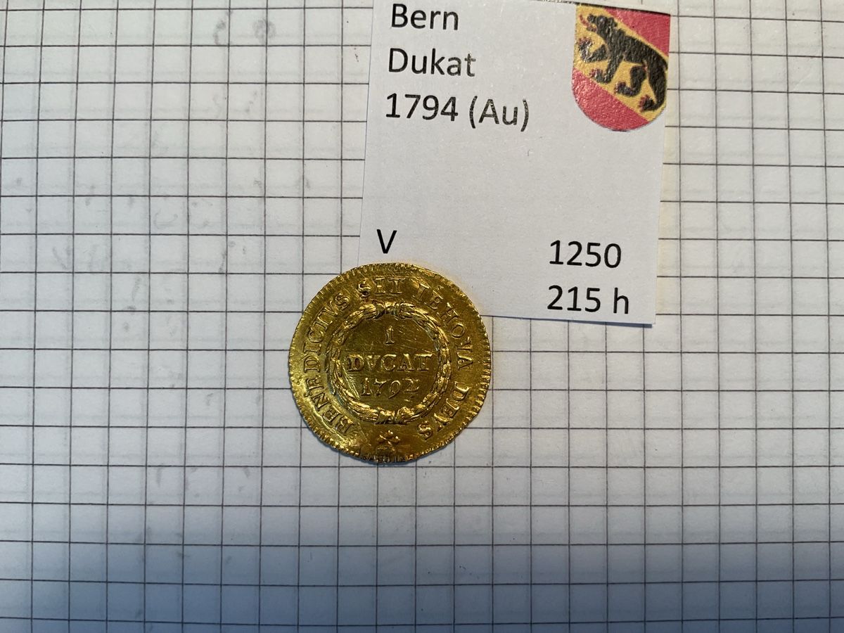 Tutti le monete: Schweizer Gold Münze Bern 1794 – Usato da Ursenbach venduto da tho_8s6p 1