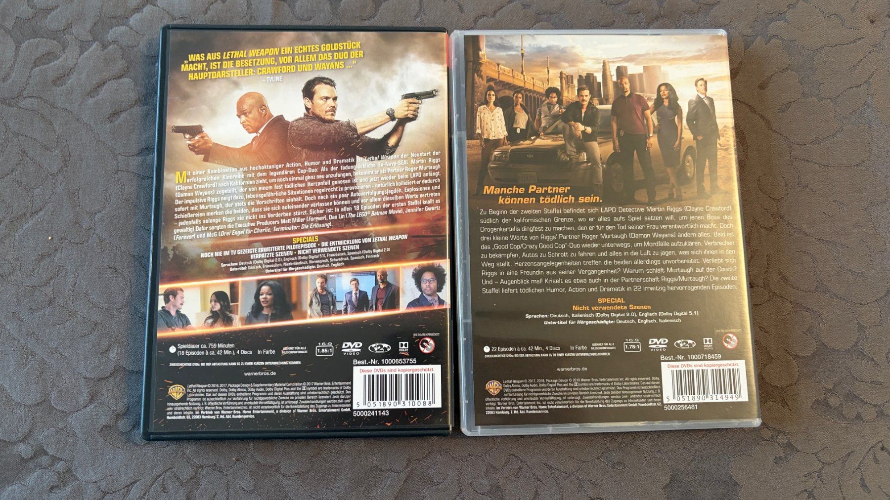 Tutti i DVDs: Lethal Weapon - Staffel 1-2 - Die Serie – Usato da Zürich venduto da Woodstock1 1